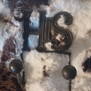 Black Metal Initial Wall Hook